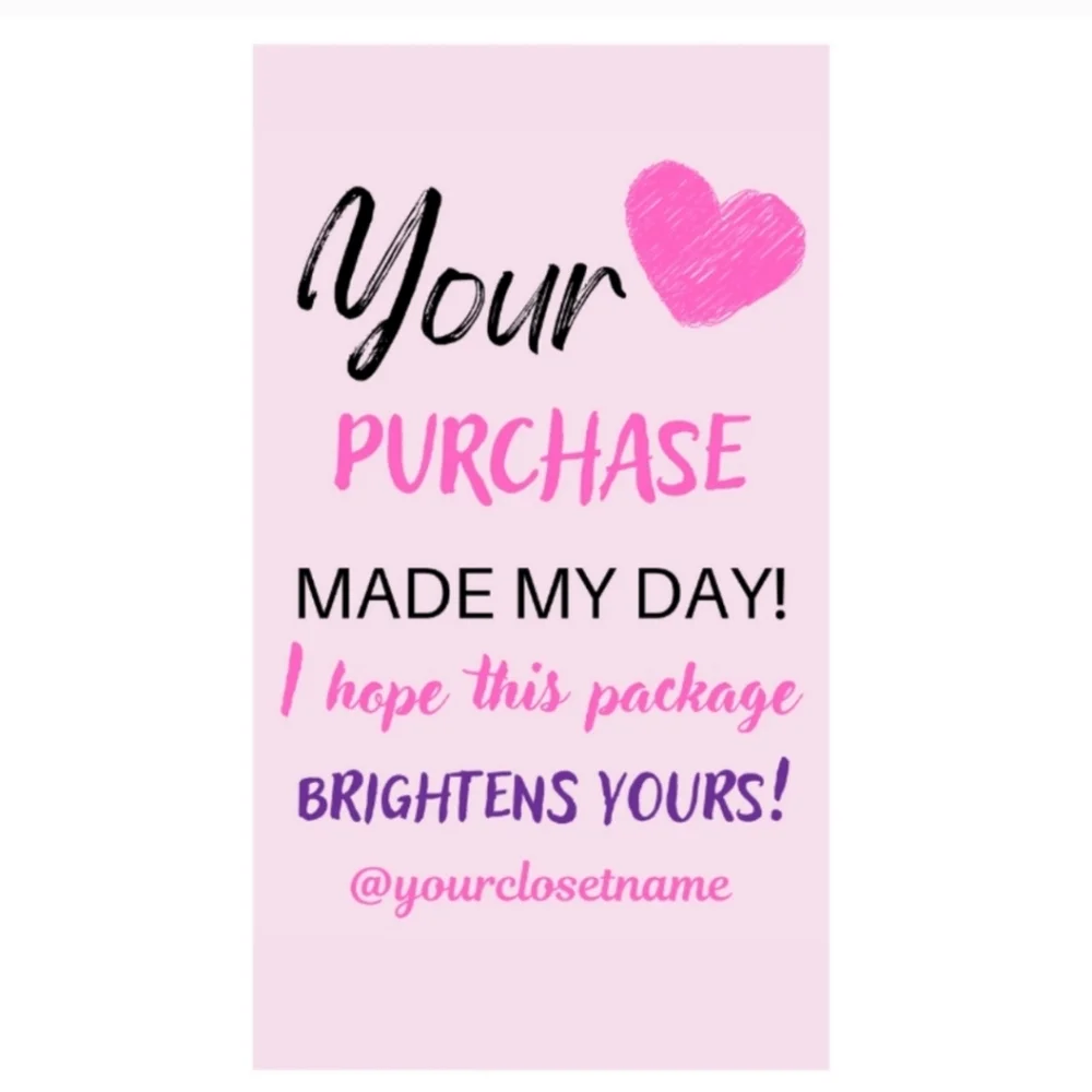 25 Thank You Stickers & 25 Cards